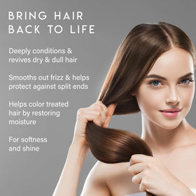 ALURAM being applied in salon on blonde hair to demonstrate toning and frizz control benefits