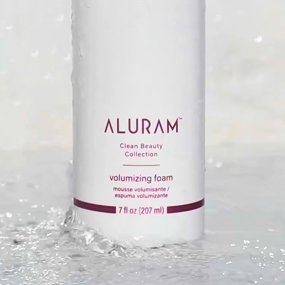 ALURAM label close-up highlighting algae extract, biotin, karanja oil