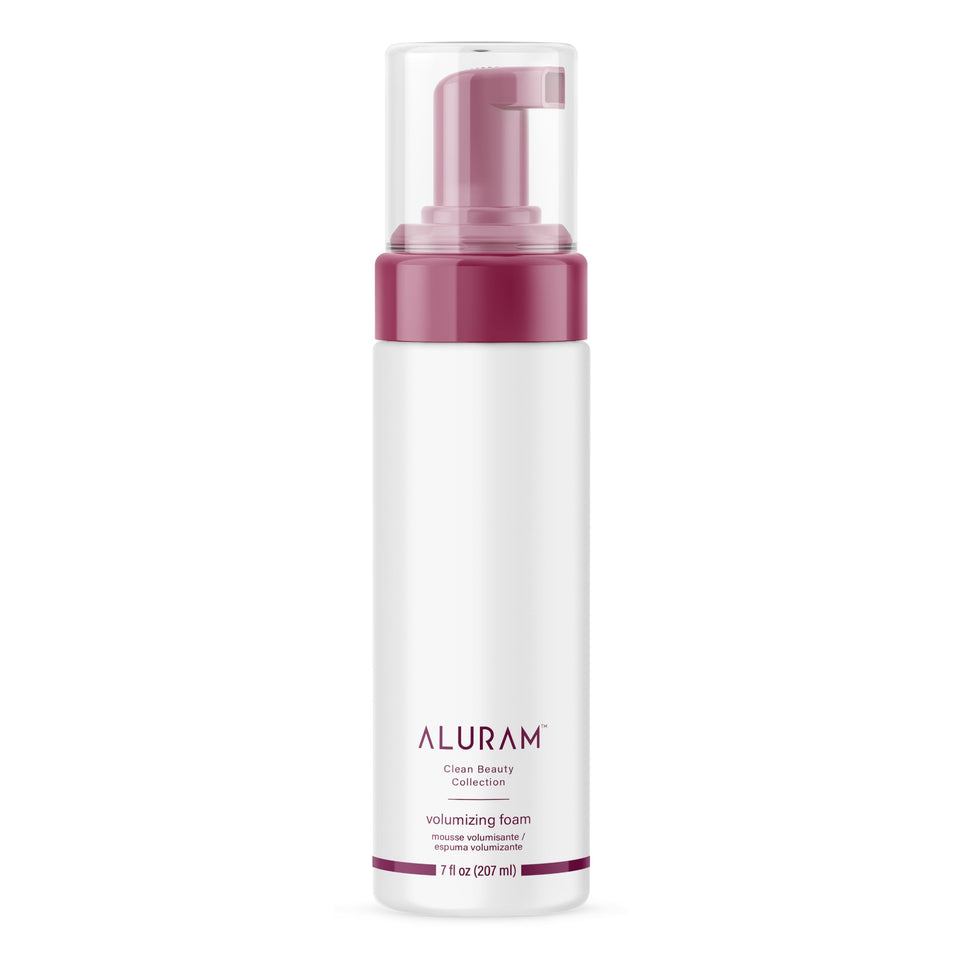 ALURAM front packaging showing lightweight volumizing foam and size