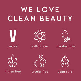 ALURAM product flatlay with ingredients showcasing clean, nourishing formula