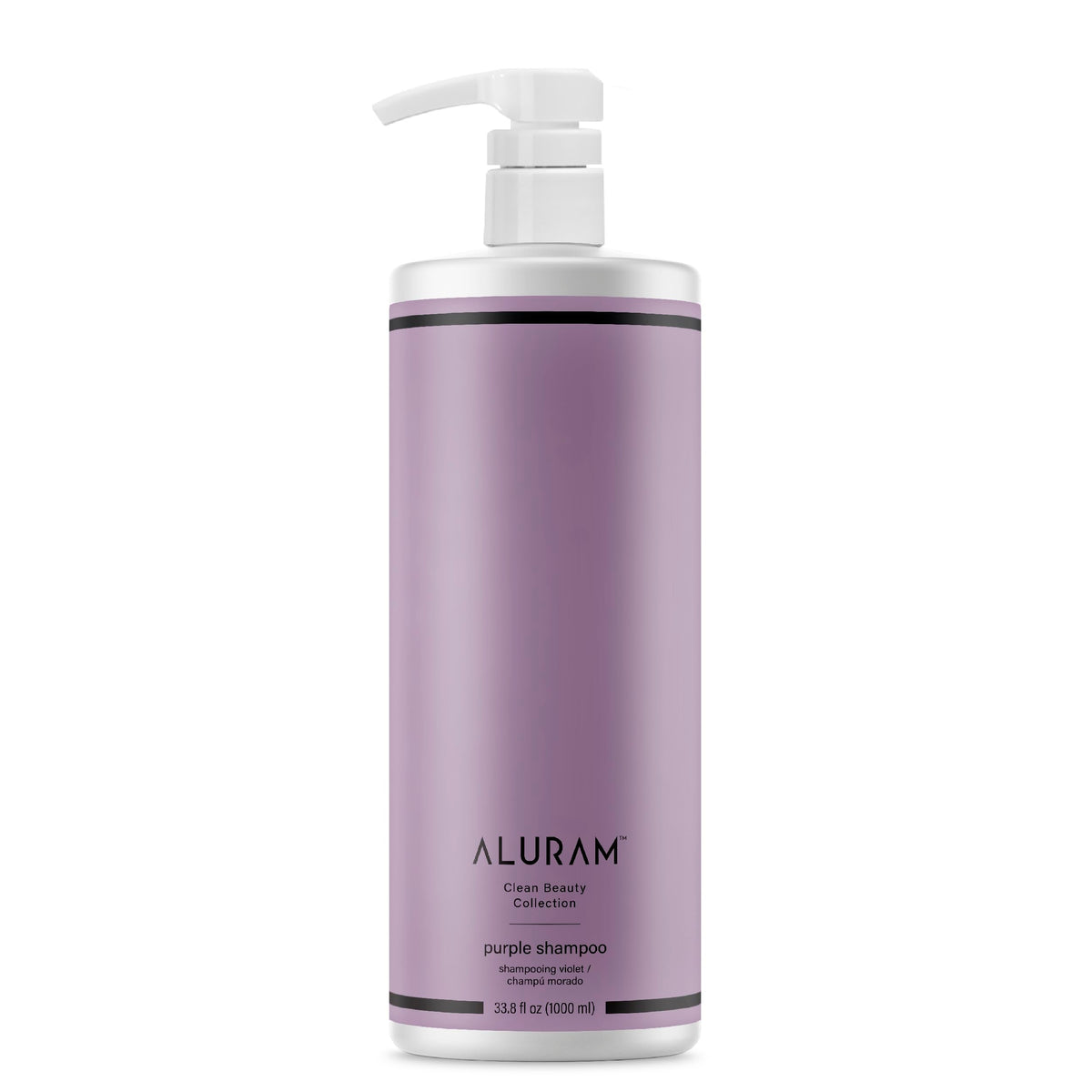 ALURAM front bottle view showing product and hydration benefit