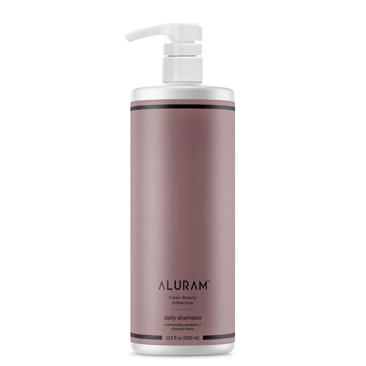ALURAM front bottle view showing brand and hydration benefit