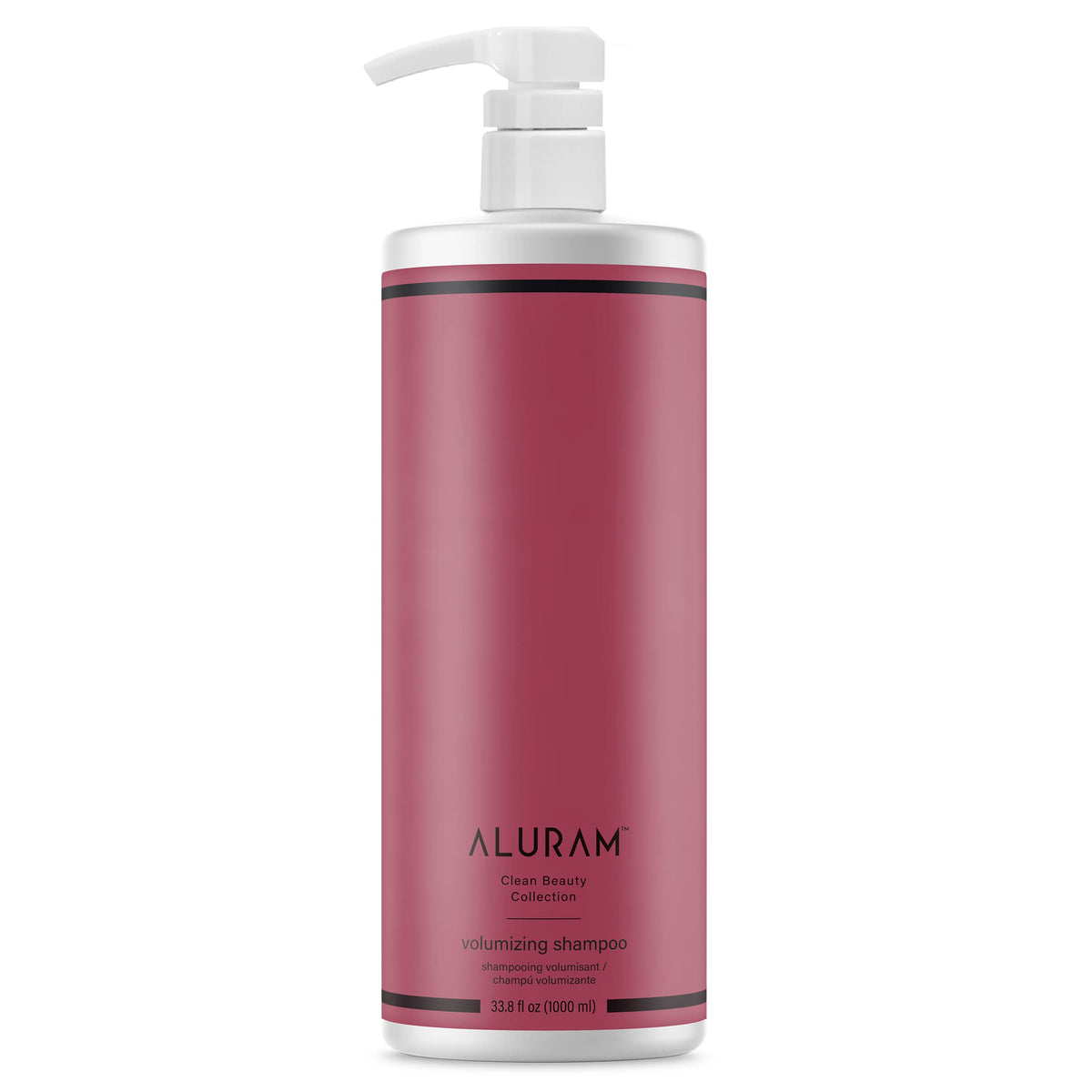ALURAM front bottle 33.8 fl oz showing packaging and volume benefit
