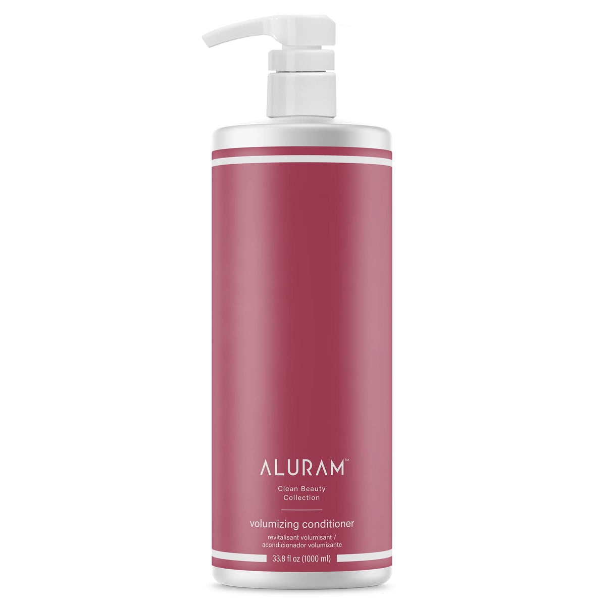 ALURAM front bottle view showing label and volume benefit
