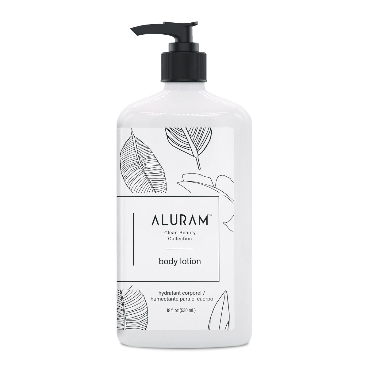 ALURAM front bottle view showing clean label and 18 fl oz size for value