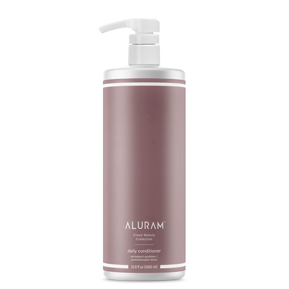 ALURAM front packaging showing 33.8 oz bottle and hydration benefit