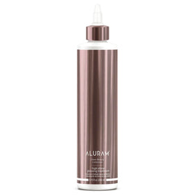 ALURAM bottle front view showing label and pump for salon-ready presentation