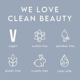 ALURAM bottle styled on bathroom shelf suggesting clean beauty routine