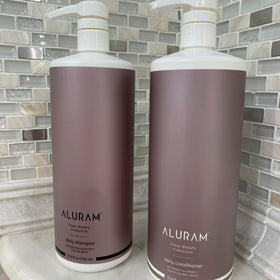 ALURAM pump top close-up for easy dispensing and mess-free use