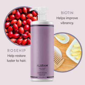 ALURAM bottle in hand showing 33.8 fl oz size for long-lasting use