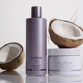 ALURAM creamy purple foam texture highlighting toning pigment