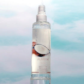 ALURAM spray action misting from nozzle, demonstrates easy application benefit