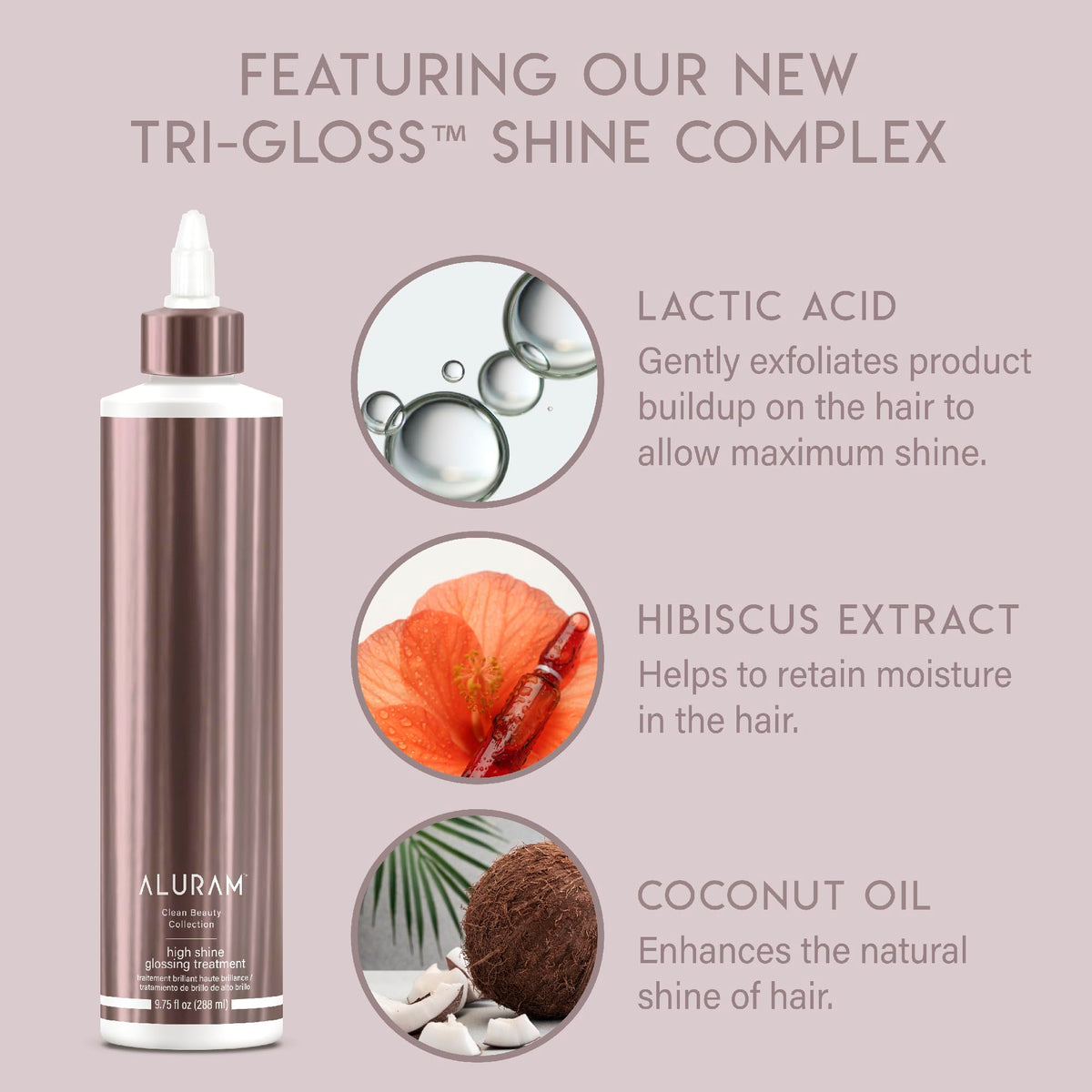 ALURAM applied to damp hair demonstrating smoother detangled strands