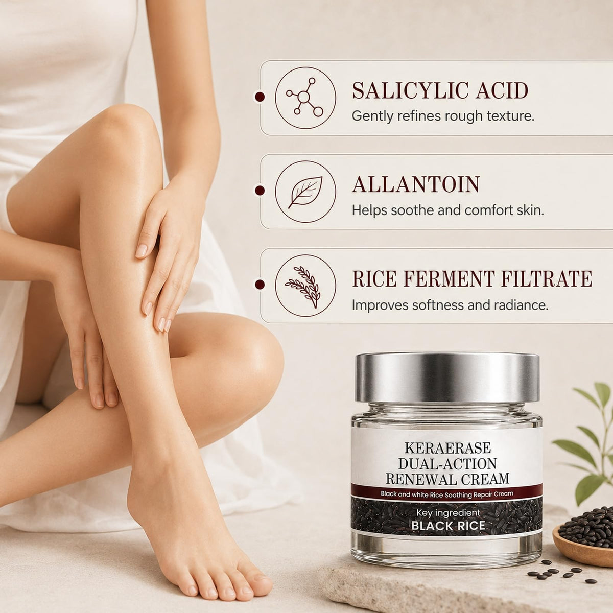 ALVORIA on a bedside table as part of a nighttime skincare ritual for soothing