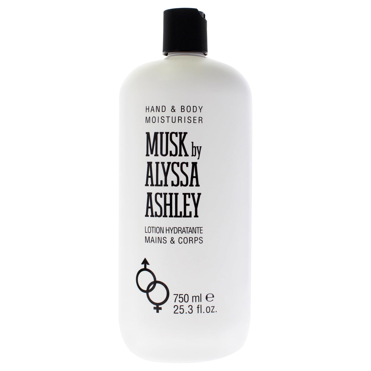 Alyssa Ashley front packaging showing 25.3 oz bottle and premium scent benefit
