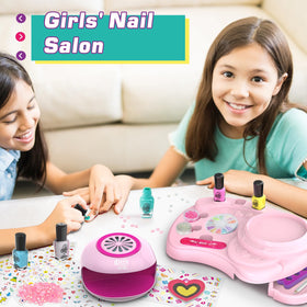 Amagoing cartoon stickers and tools close-up for creative nail accents