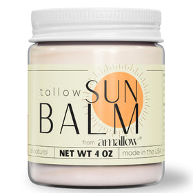 Amallow front jar showing product label and natural packaging advantage
