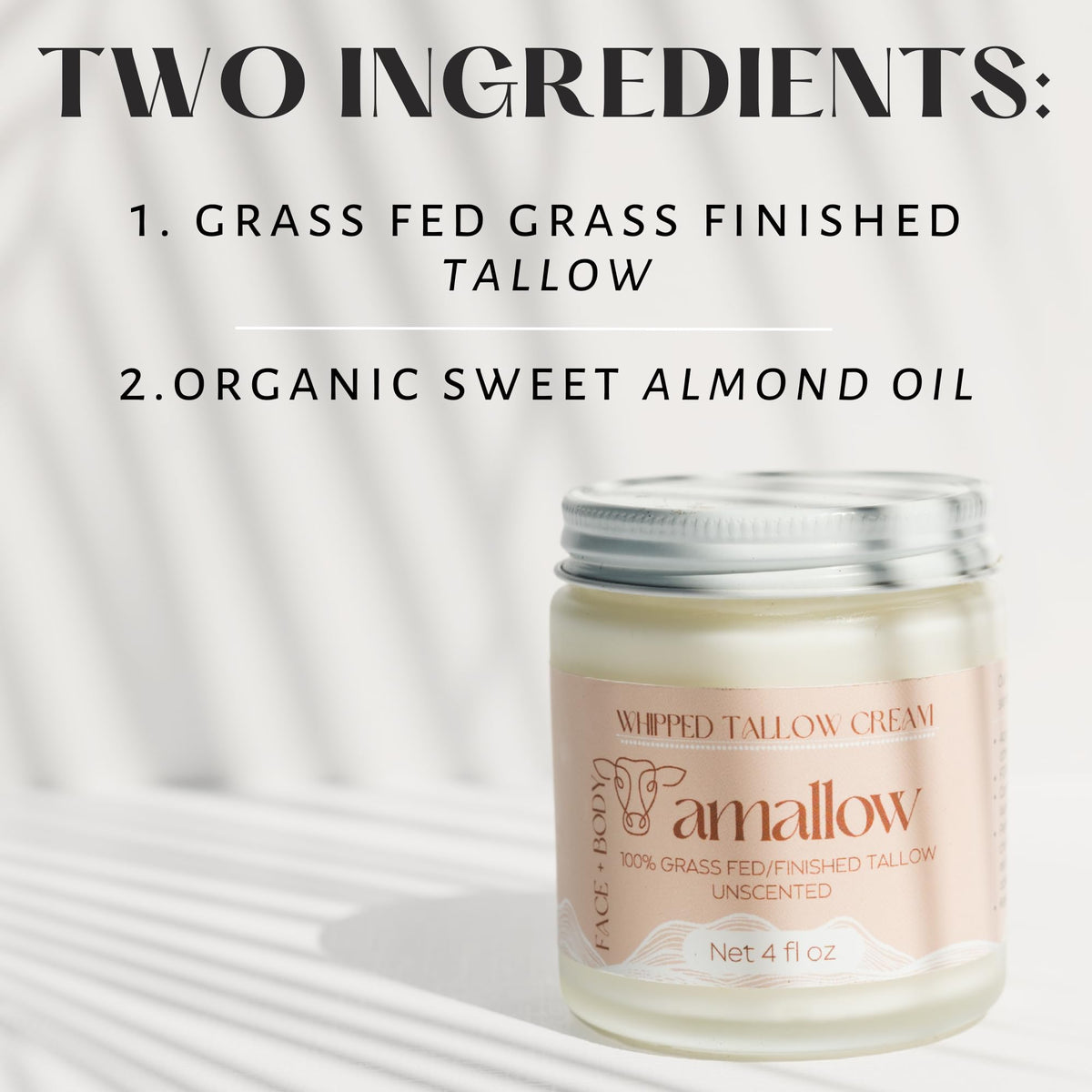 Amallow open jar label detail showing ingredient clarity and trust benefit