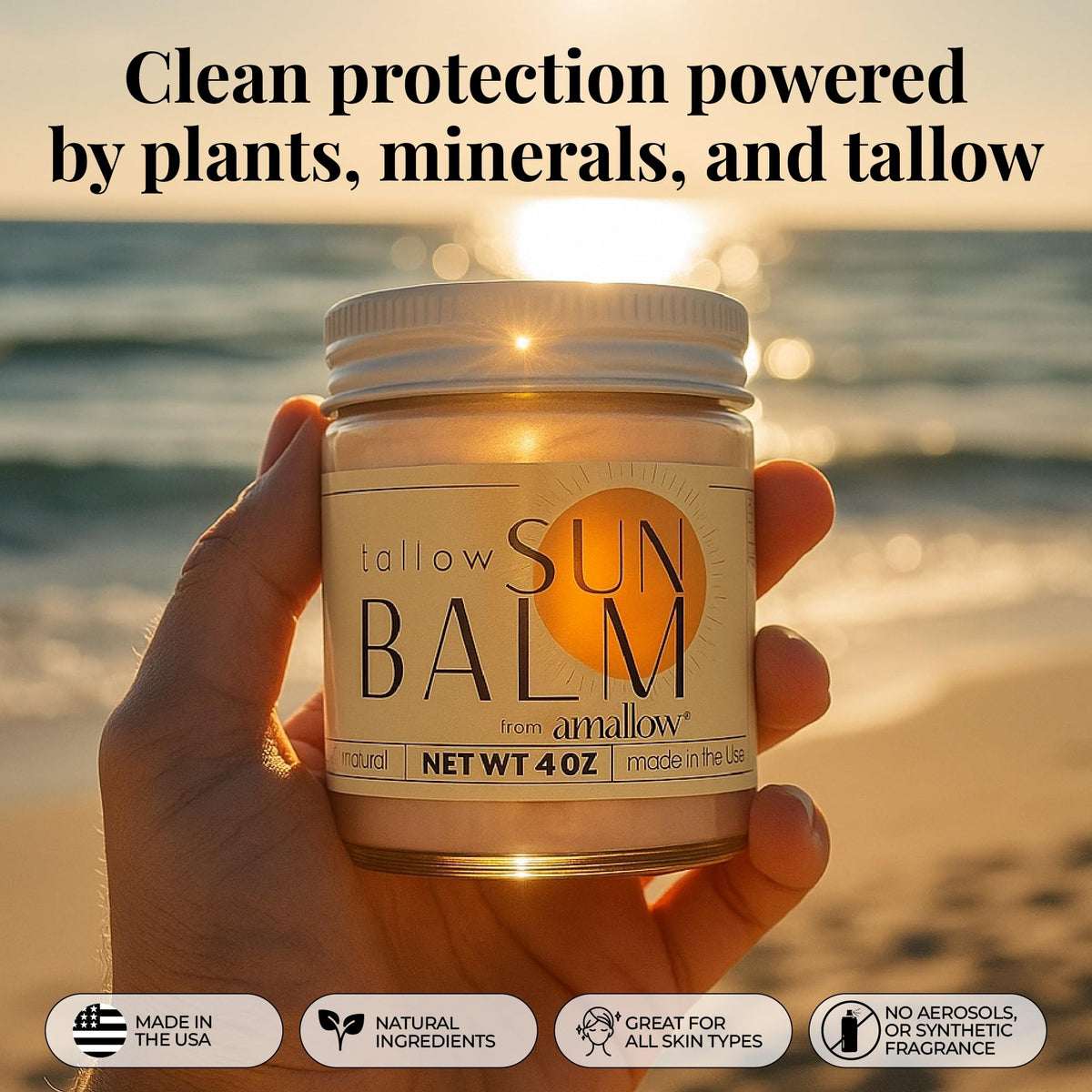 Amallow close-up of balm texture showing creamy spreadability benefit