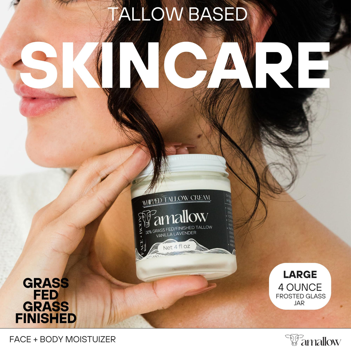 Amallow whipped texture close-up highlighting creamy spreadability and hydration