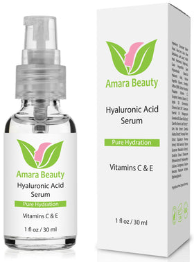 Amara Beauty front bottle showing label and 1 fl oz size for clear identification and trust