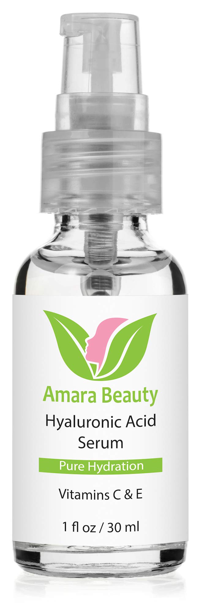 Amara Beauty pump close-up highlighting applicator for precise, mess-free dispensing
