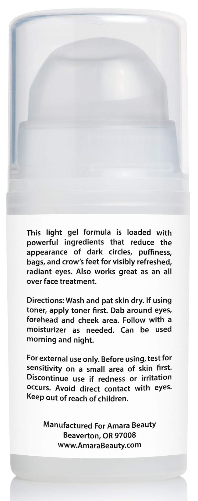 Amara Beauty size comparison in hand showing travel-friendly 0.5 fl oz bottle