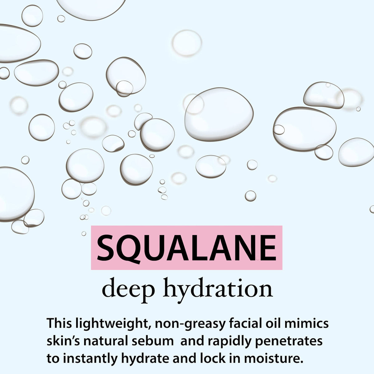 Amara Beauty squalane texture absorbed on skin showing non greasy benefit