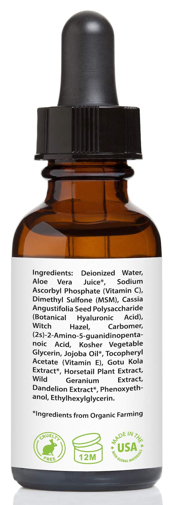Amara Beauty serum on bathroom shelf in routine setting conveying daily use benefit