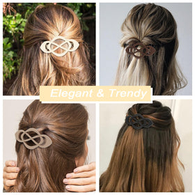 Amariver clip securing half-up hairstyle for a polished look