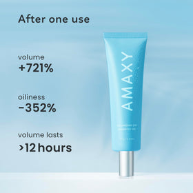 AMAXY massaged into scalp illustrating comfort and balanced oil control