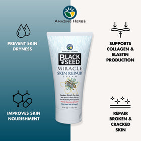 Amazing Herbs cream texture close-up highlighting smooth absorbent finish and nourishing feel