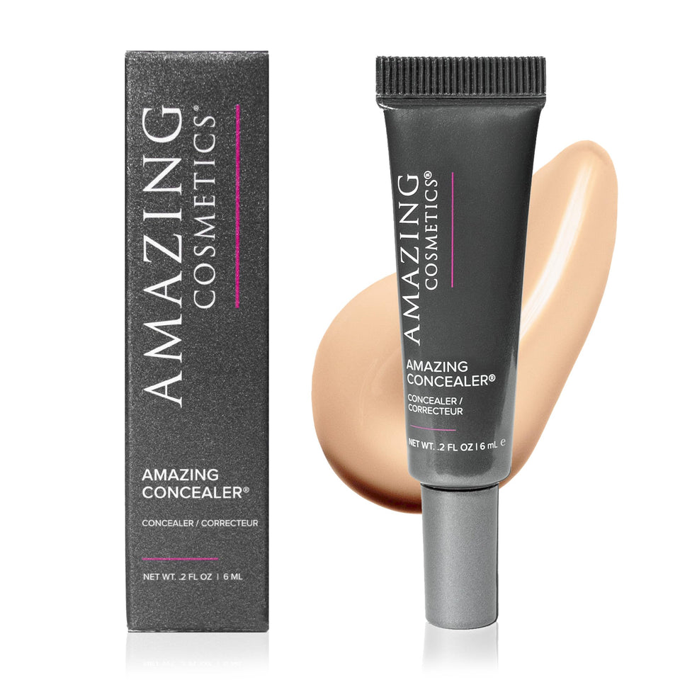AmazingCosmetics front packaging in Light Beige showing tube and shade for versatile coverage