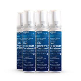 Amazon Basic Care six-pack display offering extended supply convenience
