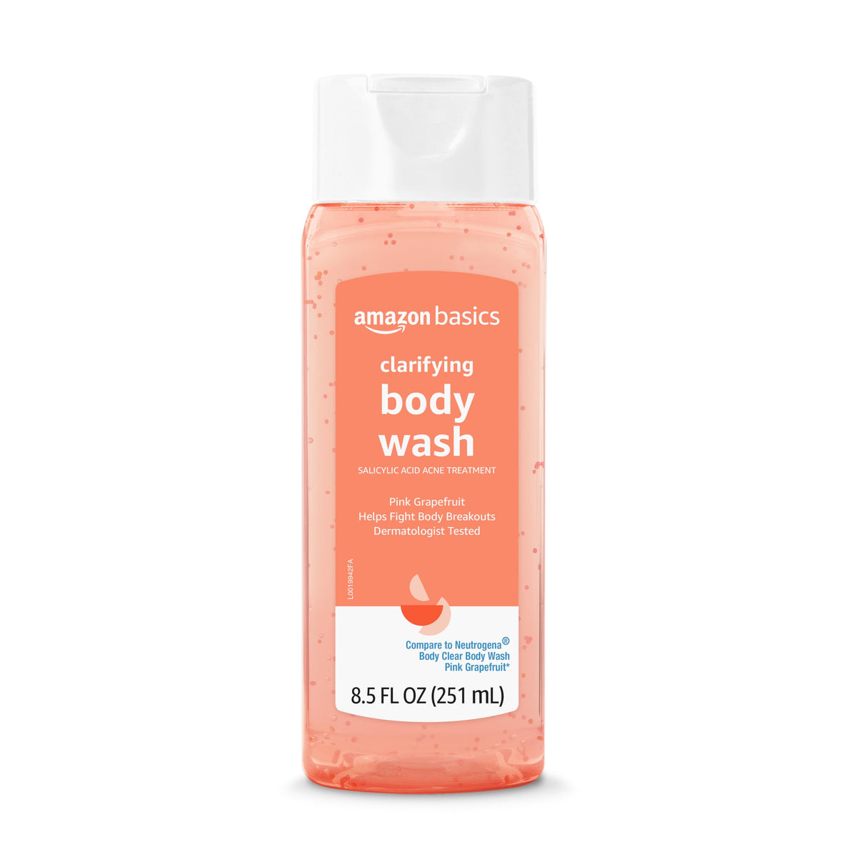 Amazon Basics pump dispensing foamy cleanser highlighting ease of use and quick lather