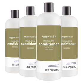 Amazon Basics front packaging showing four 28 oz bottles and value savings