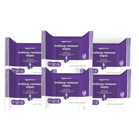Amazon Basics front packaging showing six resealable 25-count packs for convenience
