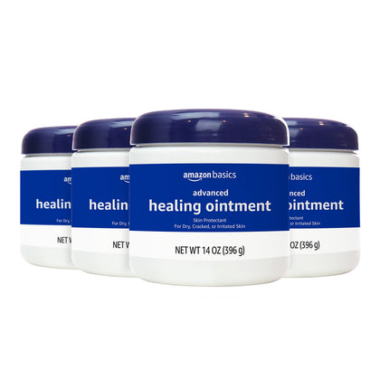 Amazon Basics front packaging tub showing product name and size for easy identification and storage