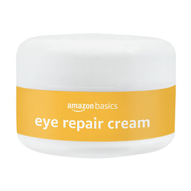 Amazon Basics jar open to show cream inside and ready-for-use texture