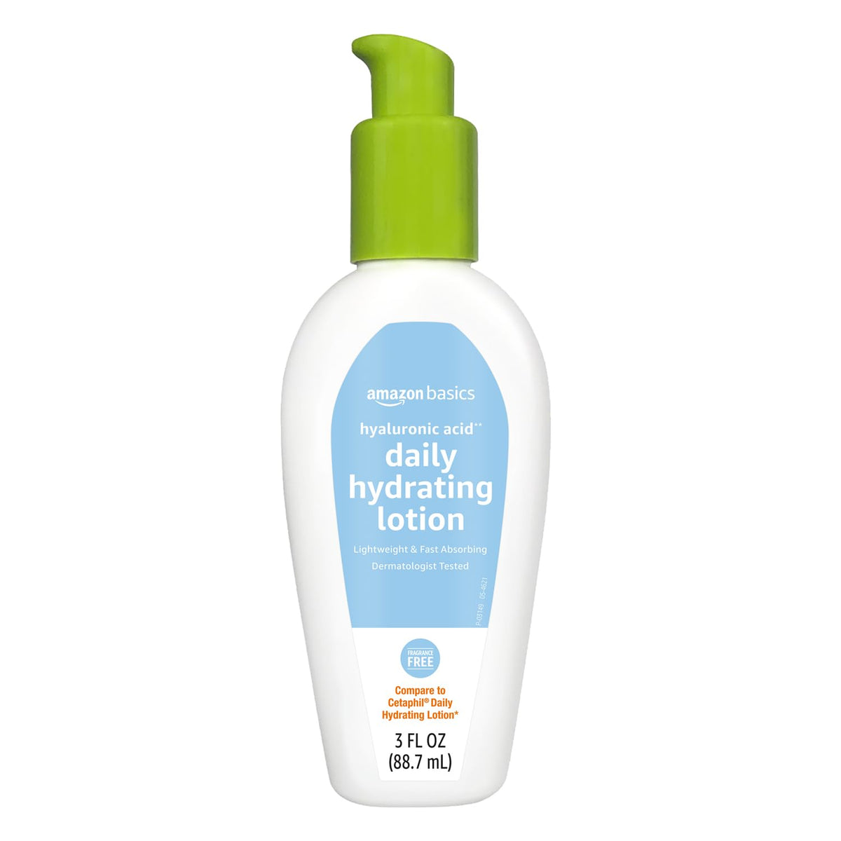 Amazon Basics label close-up highlights ingredients and clean formulation benefit