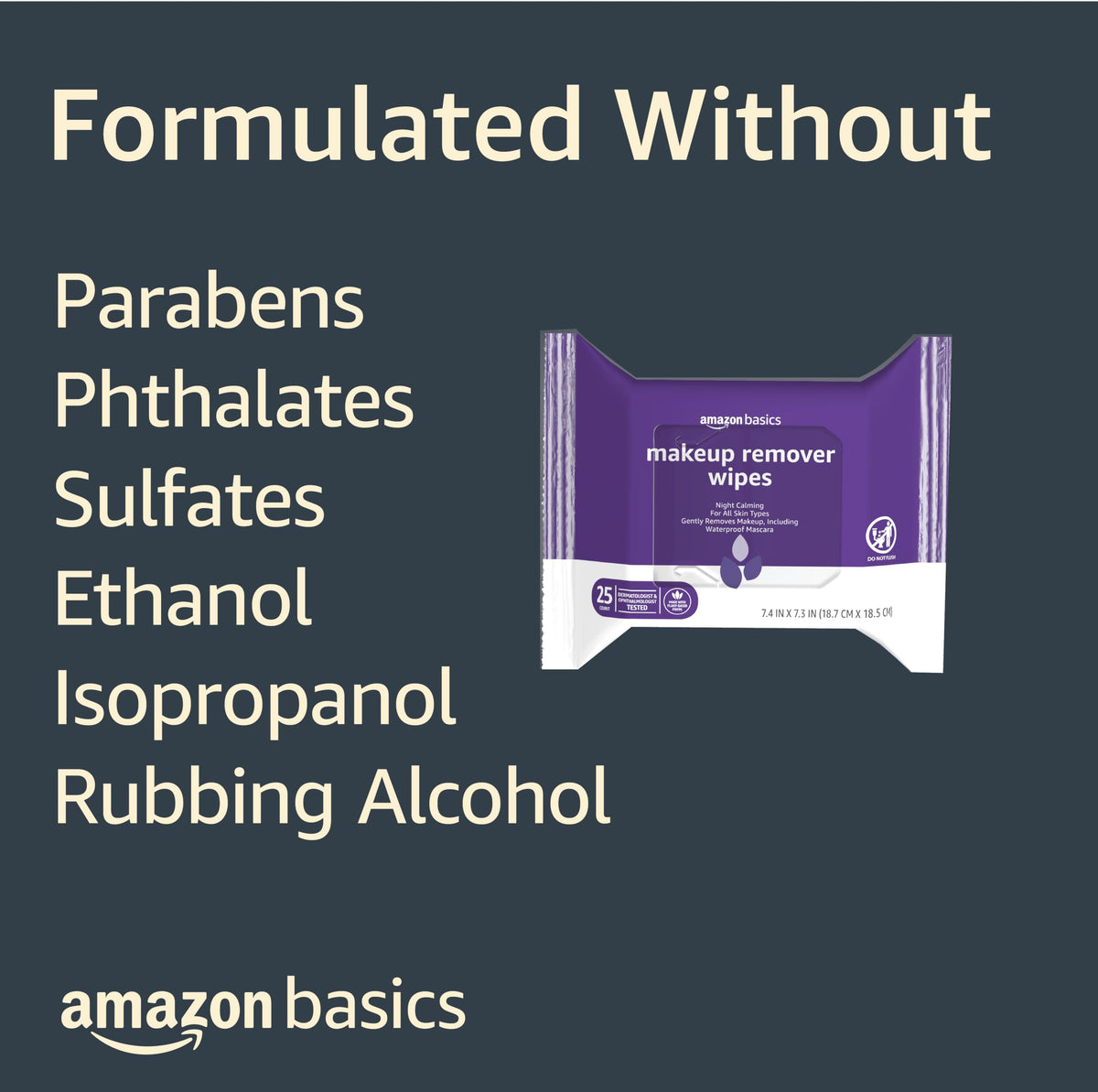 Amazon Basics resealable packaging top preserved moisture and easy access