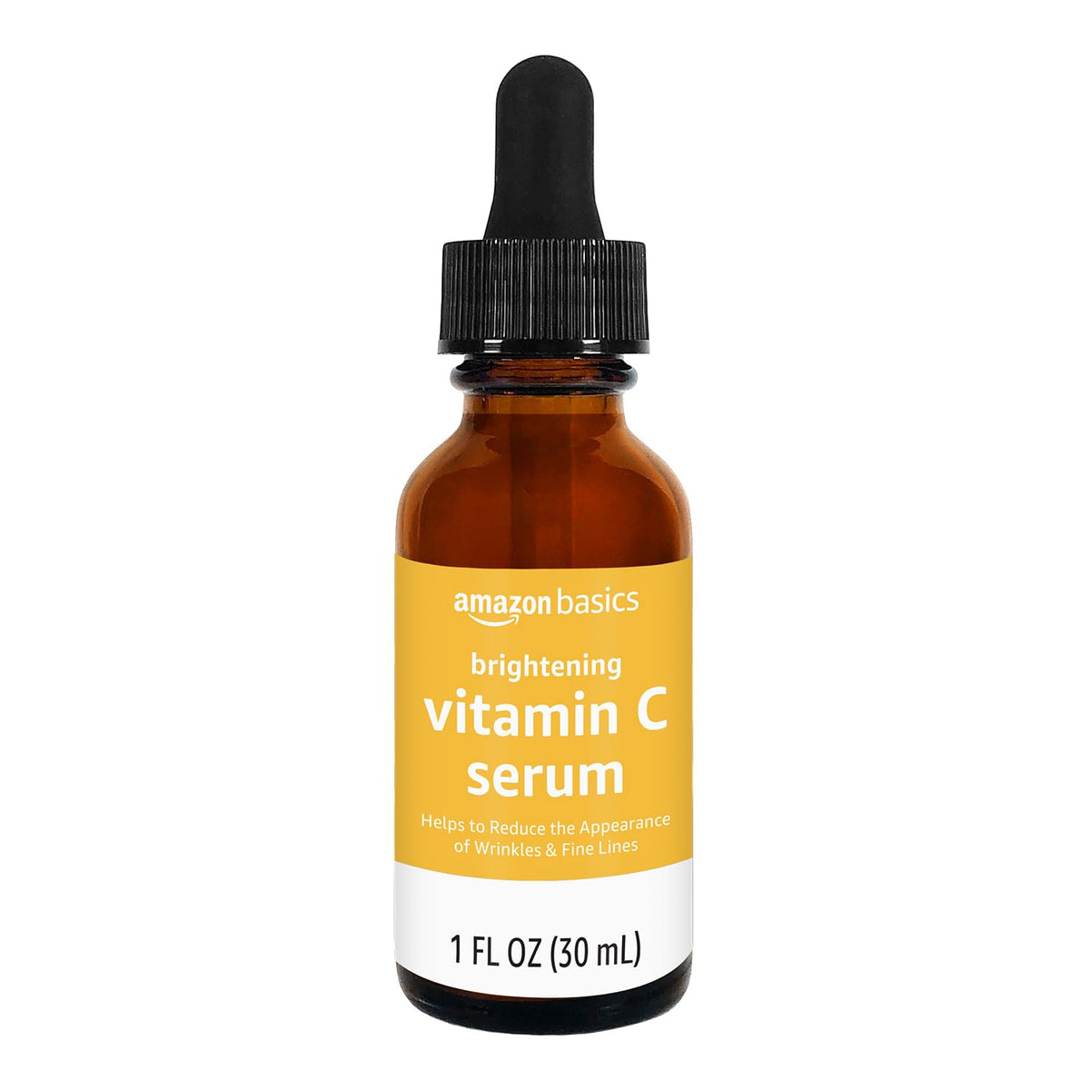 Amazon Basics dropper releasing serum close-up, shows lightweight texture and absorption