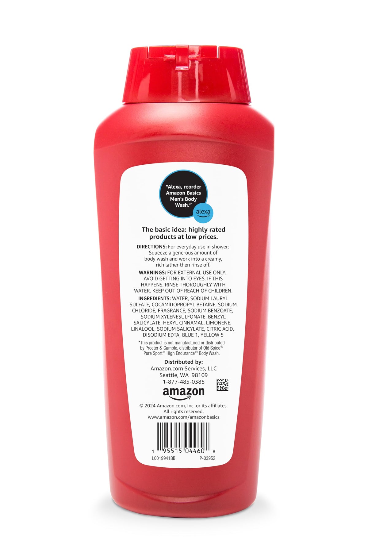 Amazon Basics bottle cap open demonstrating easy dispensing benefit