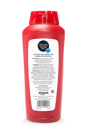 Amazon Basics bottle cap open demonstrating easy dispensing benefit