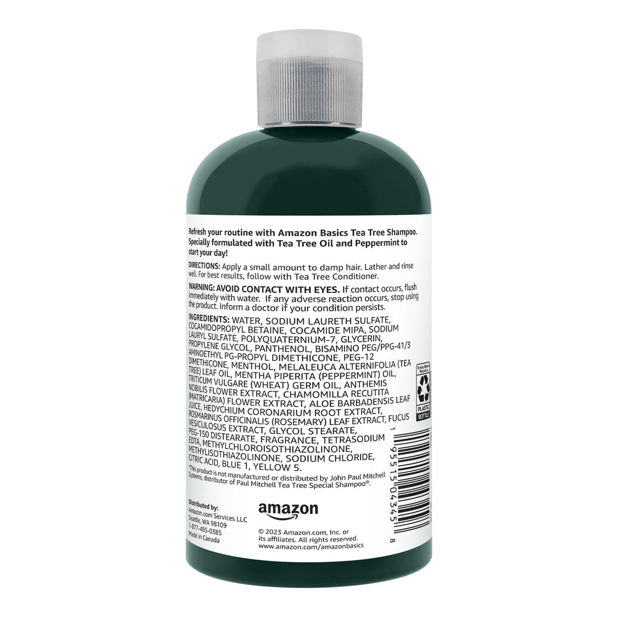 Amazon Basics shampoo pouring texture showing smooth lathering action