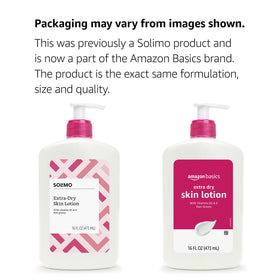 Amazon Basics lotion creamy texture close-up demonstrating smooth, non-greasy finish