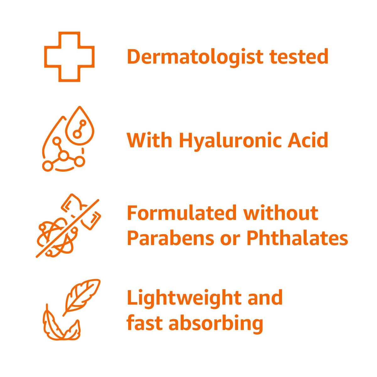 Amazon Basics moisturizer texture on hand illustrating lightweight absorption benefit
