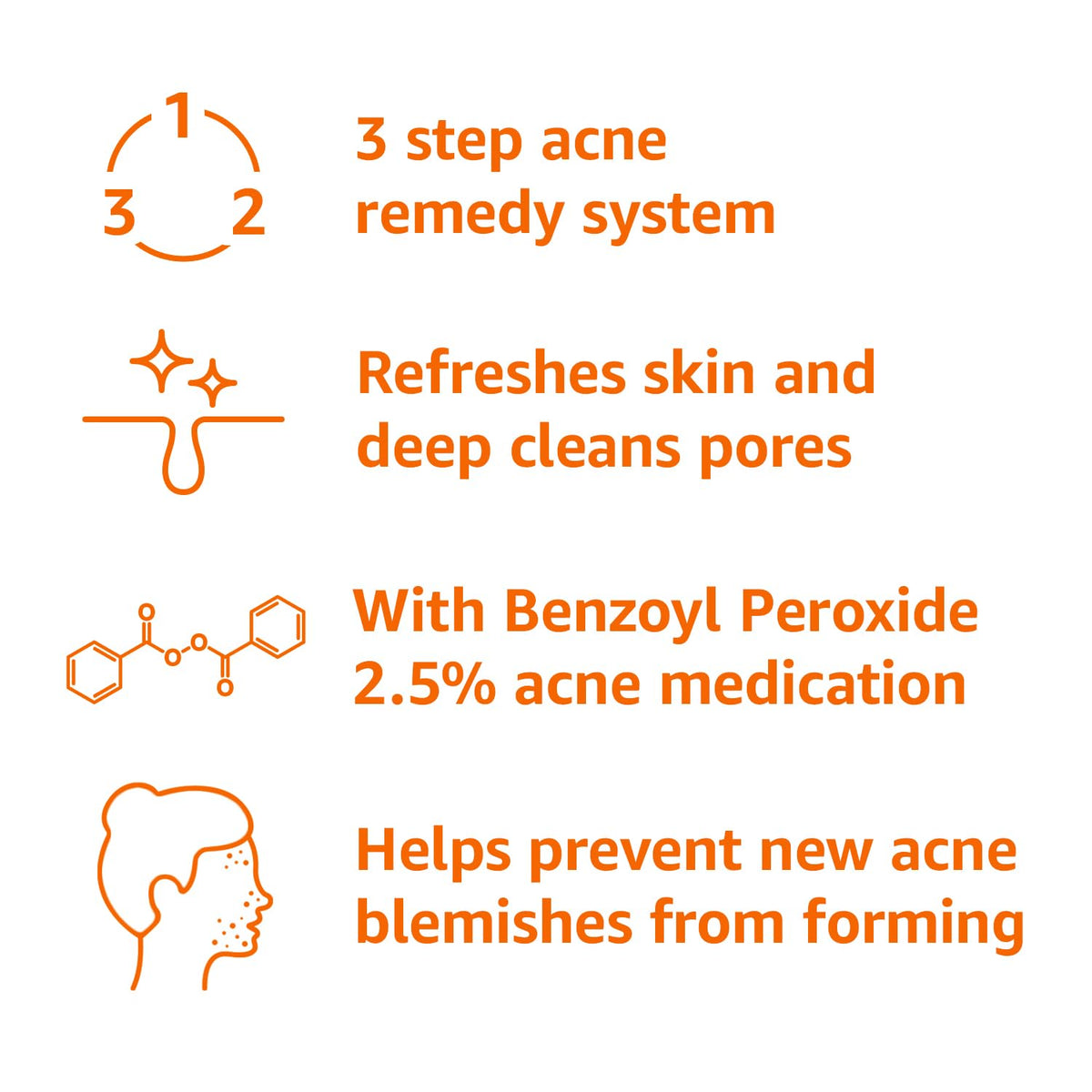 Amazon Basics toner label detail highlighting pore-refreshing action