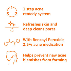 Amazon Basics toner label detail highlighting pore-refreshing action