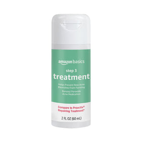 Amazon Basics front label showing product name and 2.5% benzoyl peroxide benefit
